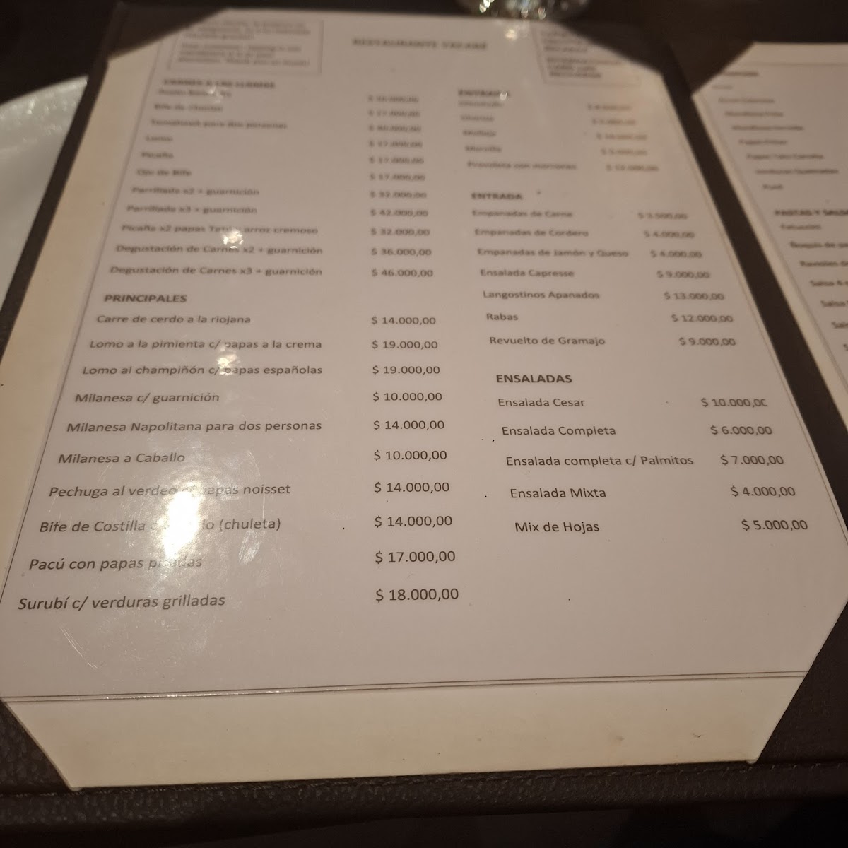 Menu Yacare-4