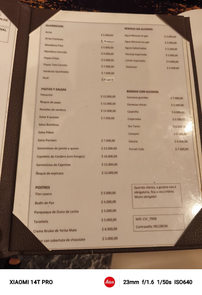 Menu Yacare-8