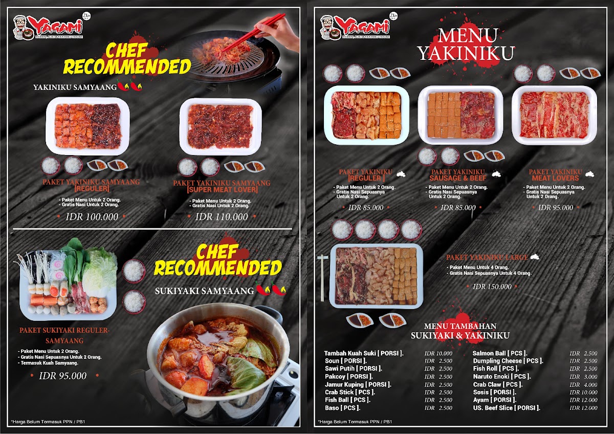Menu Yagami Ramen House Malang-1