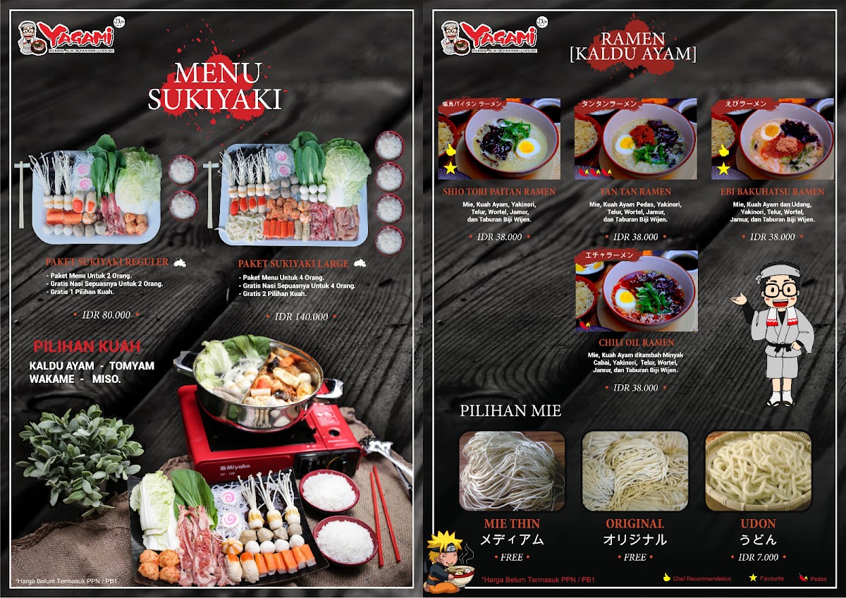 Menu Yagami Ramen House Malang-3