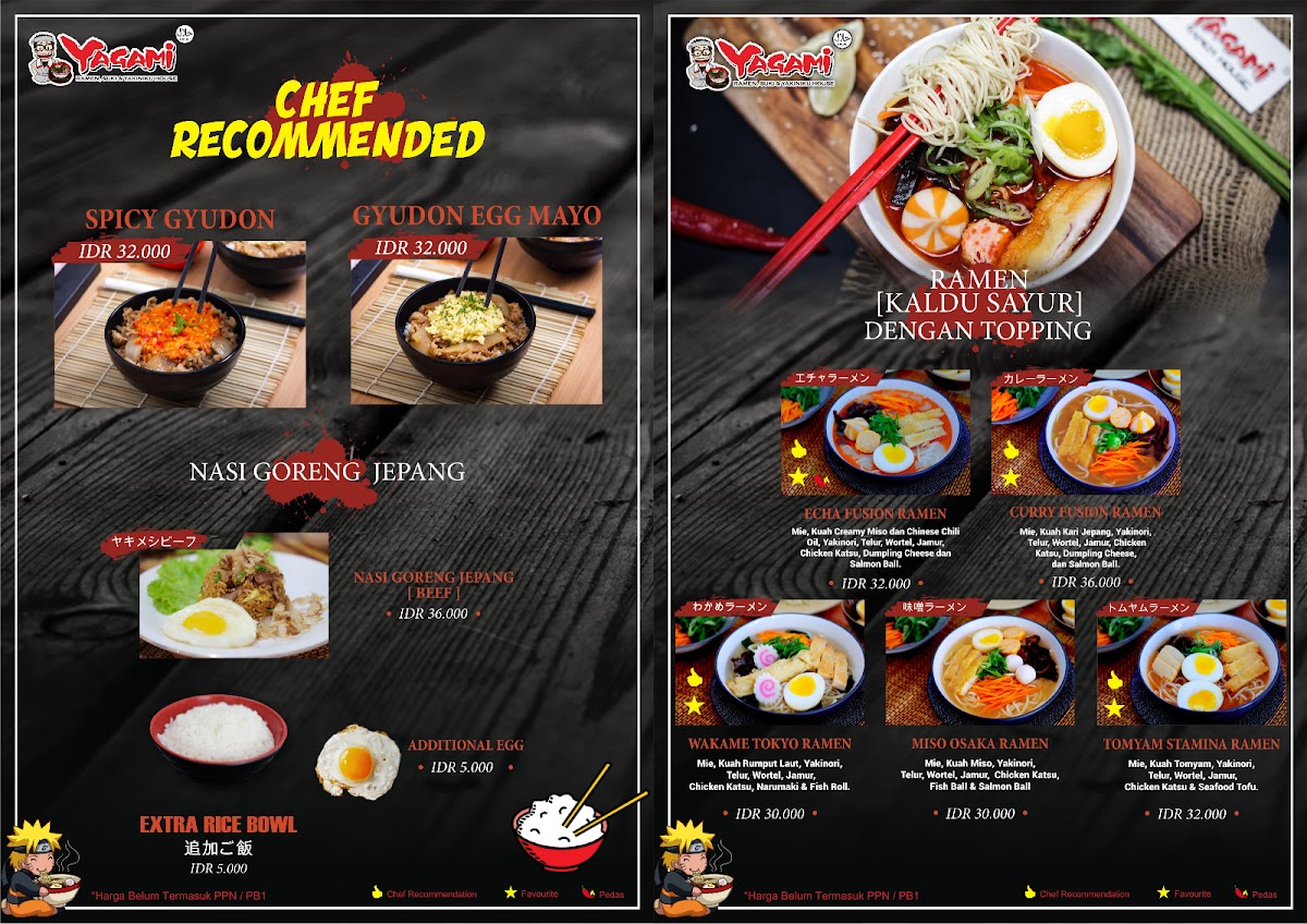 Menu Yagami Ramen House Malang-6