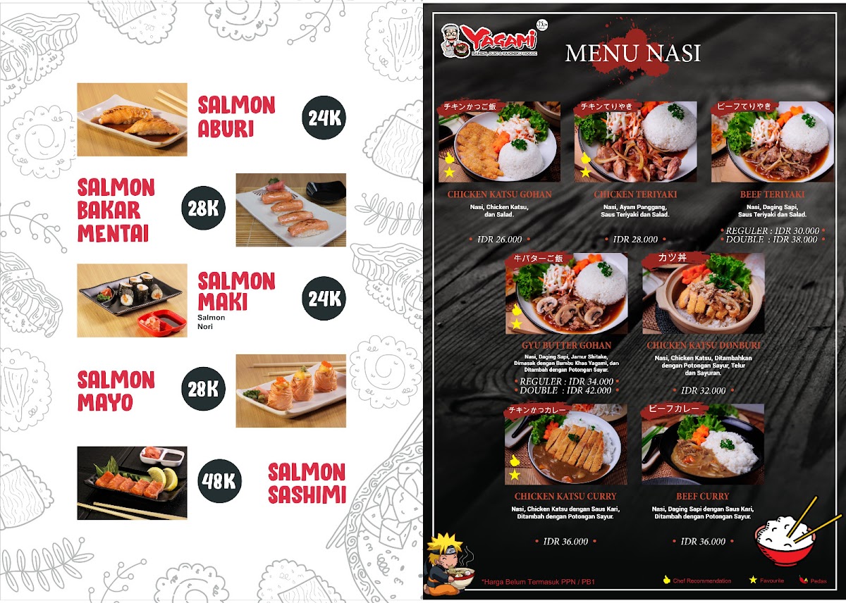 Menu Yagami Ramen House Malang-8