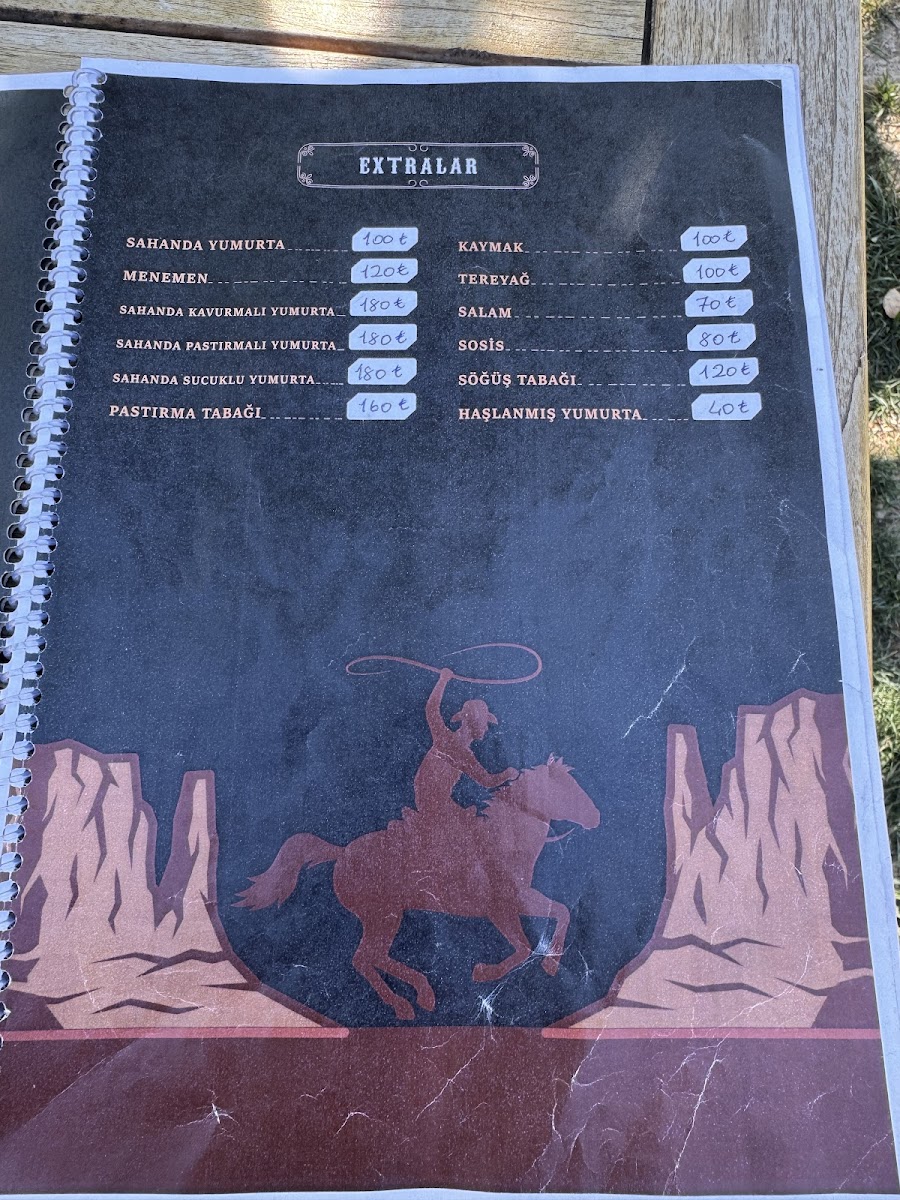 Menu Yahşi Batı At Çiftliği Ve Kır Düğün Salonu Niğde-7