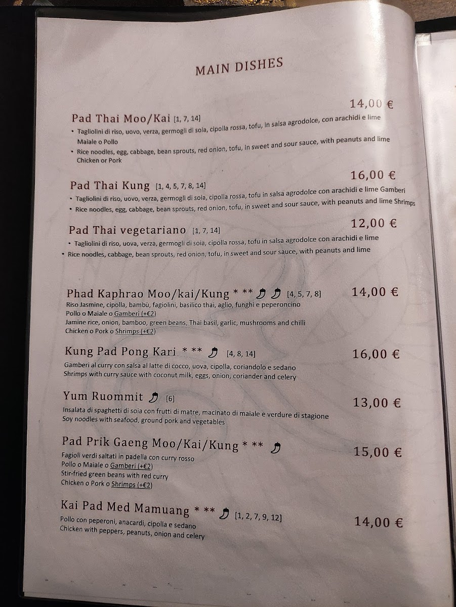 Menu Yaimai Thai Restaurant & Cocktail Bar-7