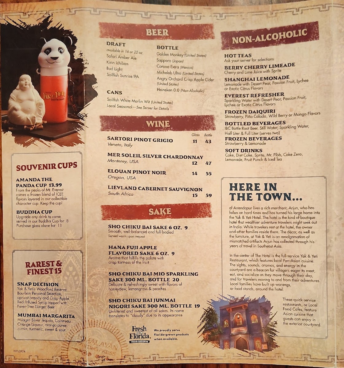 Menu Yak & Yeti Restaurant-2