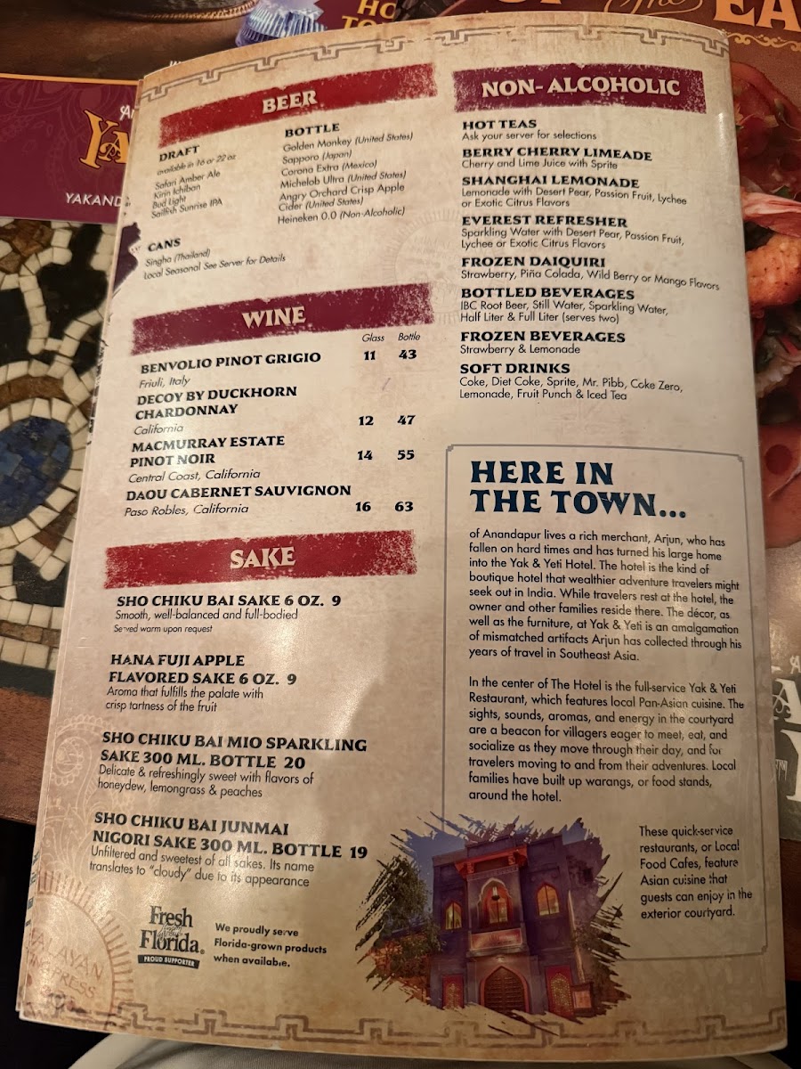 Menu Yak & Yeti Restaurant-7
