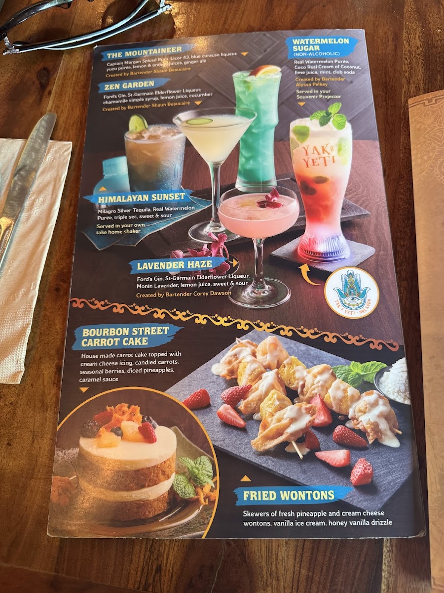 Menu Yak & Yeti Restaurant-9