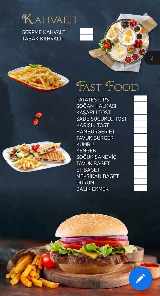 Menu Yakamoz Keyf-I Balık-2