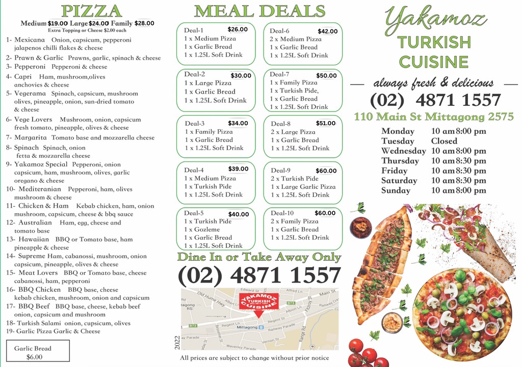 Menu Yakamoz Turkish Cuisine-1