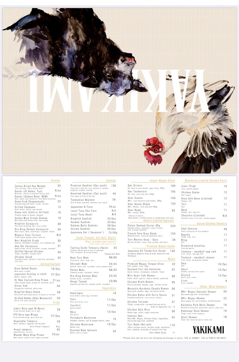 Menu Yakikami South Yarra-2
