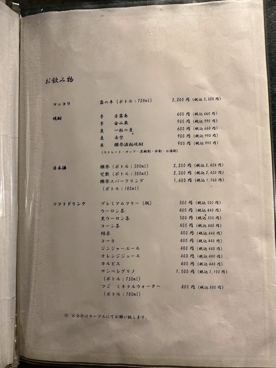 Menu Yakiniku Fuchioka-7