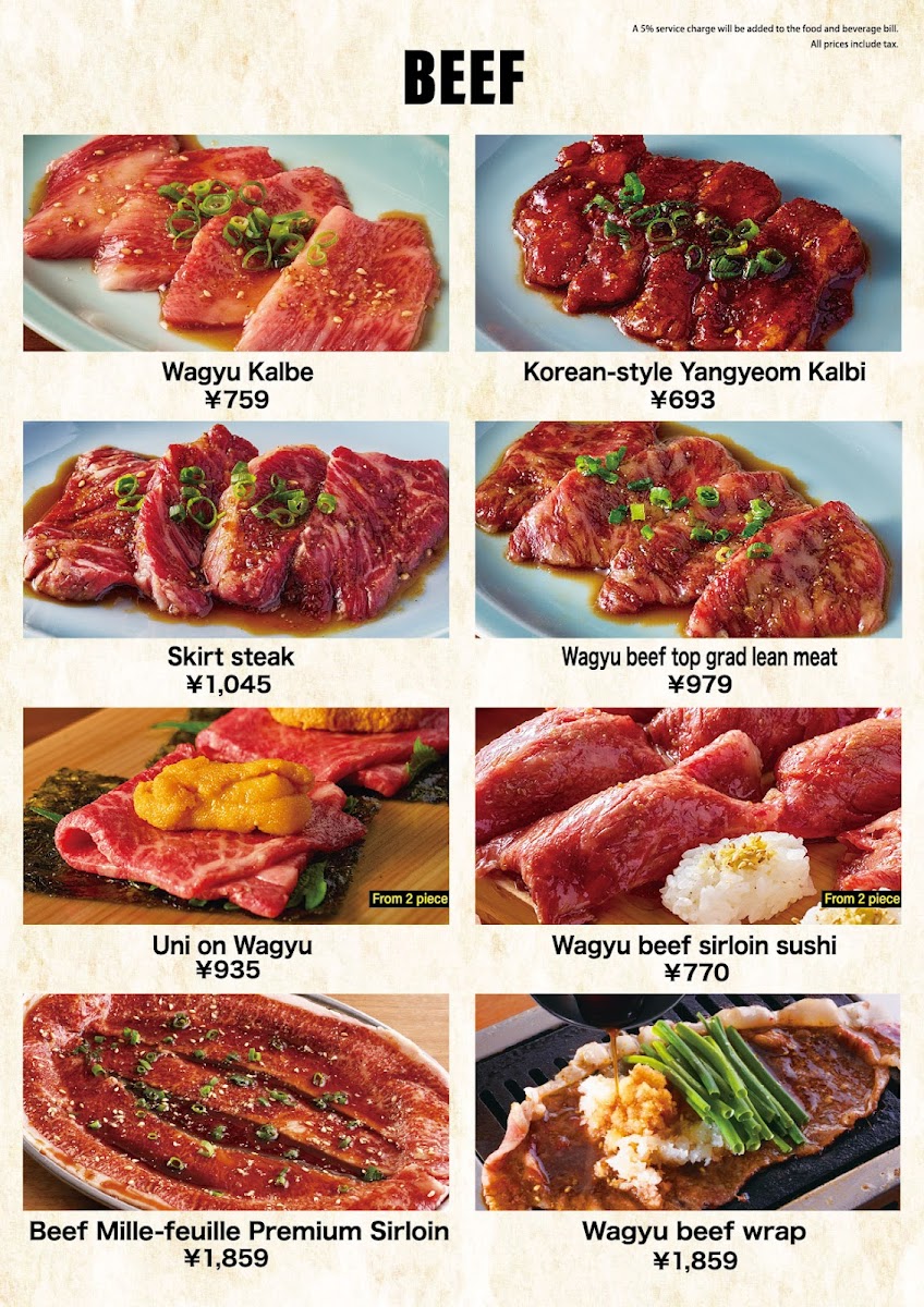 Menu Yakiniku Futago Kyobashi（Bbq Japanese）-6