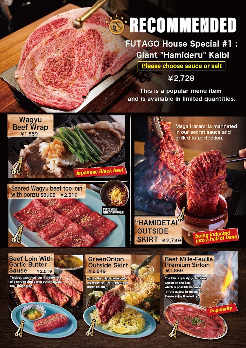 Menu Yakiniku Futago Kyobashi（Bbq Japanese）-7