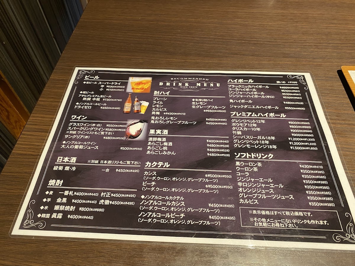Menu Yakiniku Nakamura Nishinomaru Branch-3