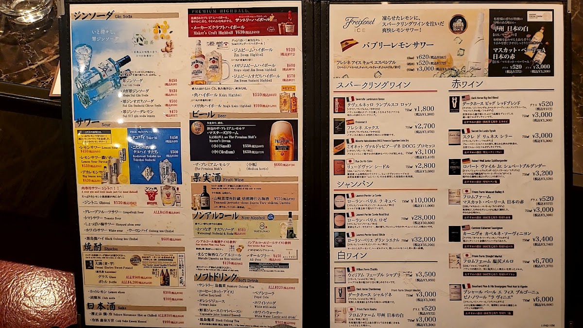 Menu Yakiniku No Mansei Akihabara Ten-10