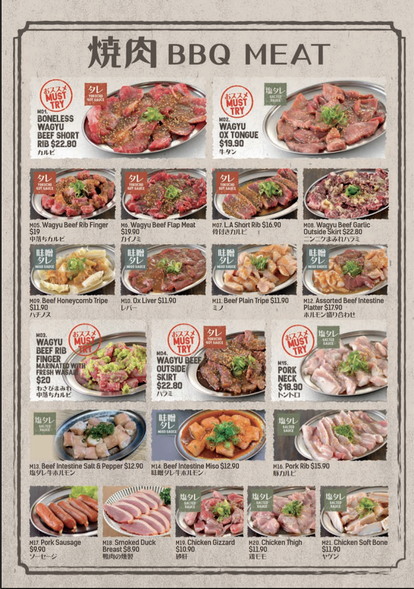 Menu Yakiniku Yokocho Burwood-4