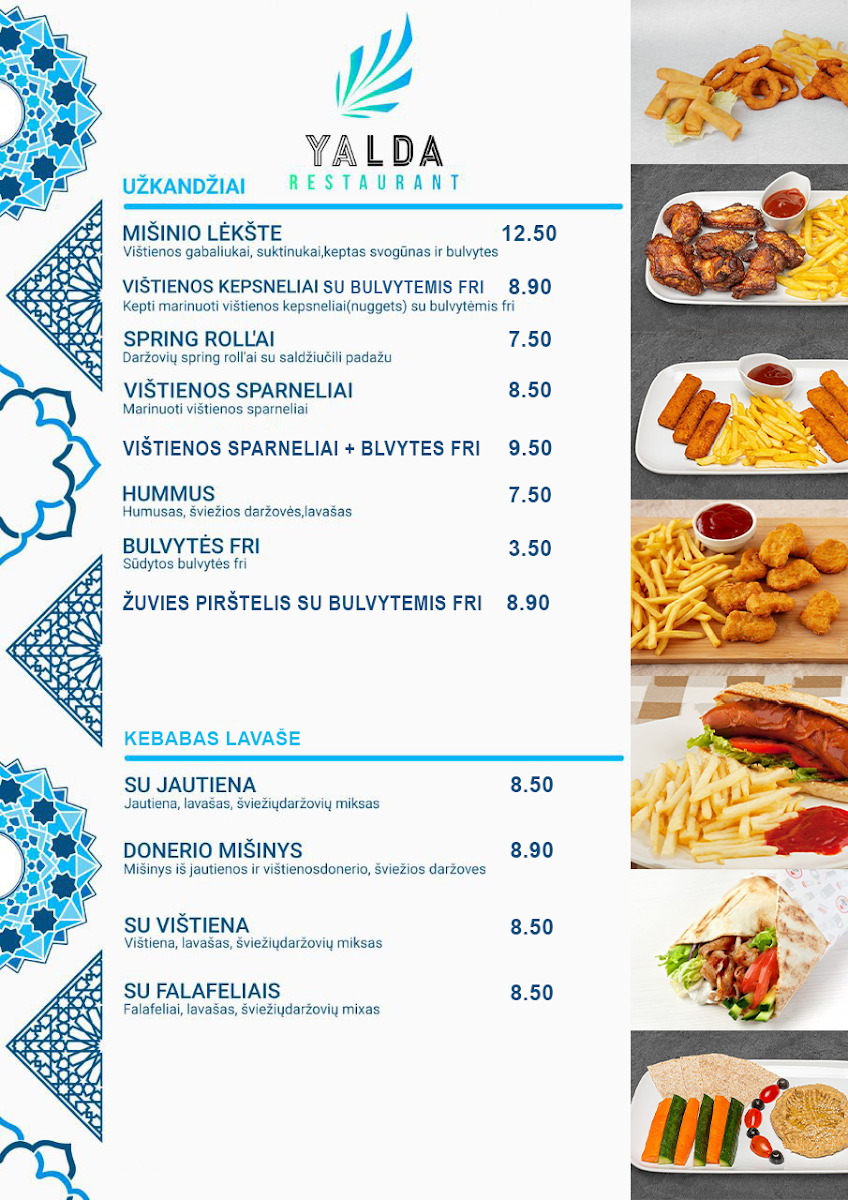 Menu Yalda Pizza (Yalda Restaurant)-2