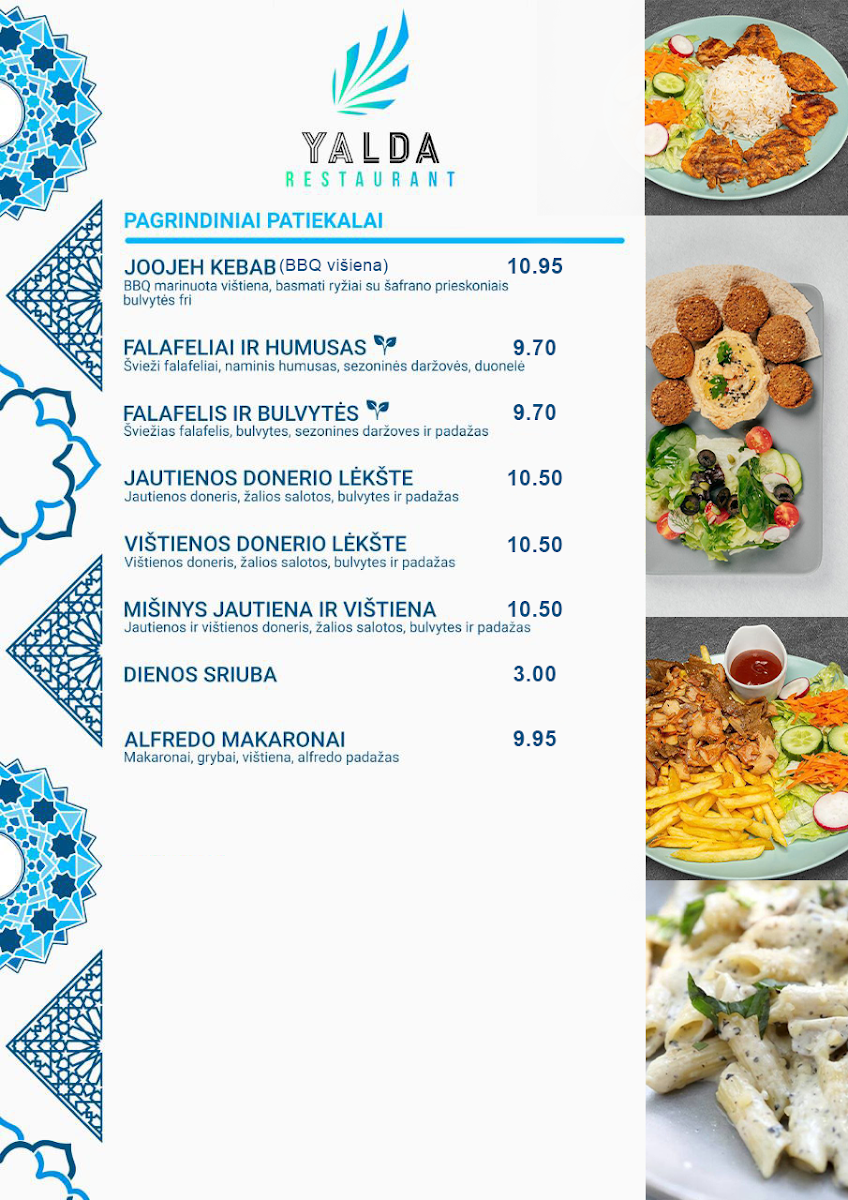 Menu Yalda Pizza (Yalda Restaurant)-3