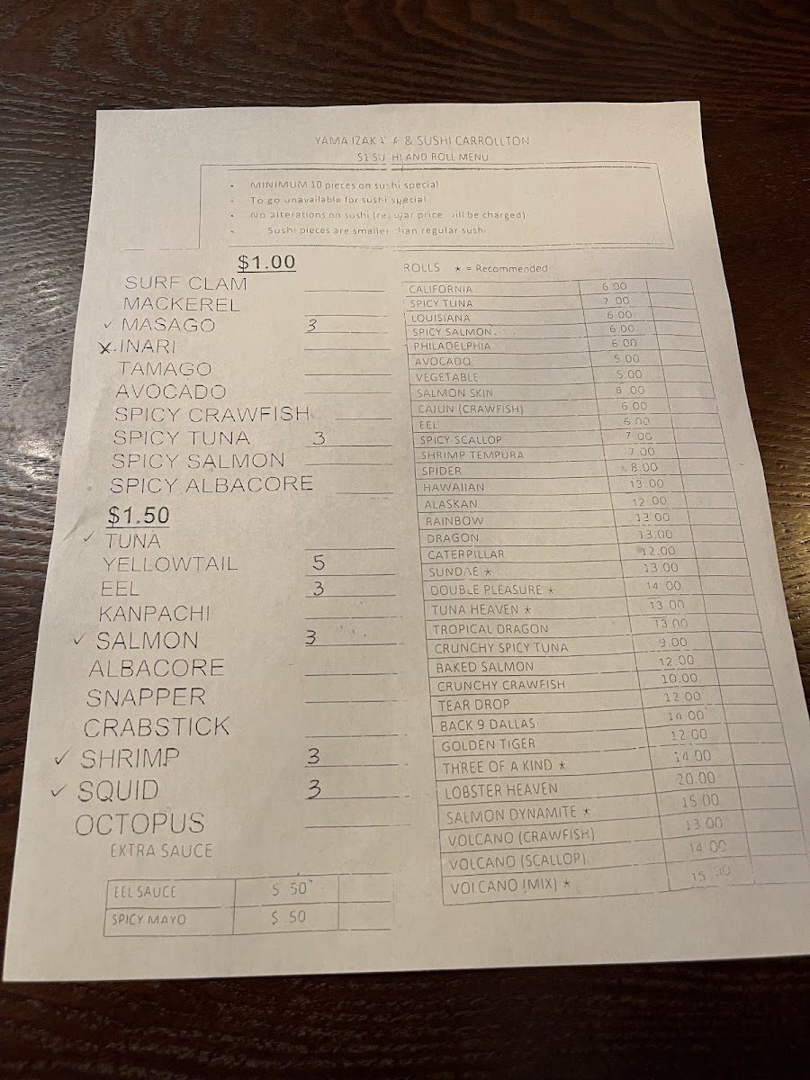 Menu Yama Lzakaya & Sushi-2