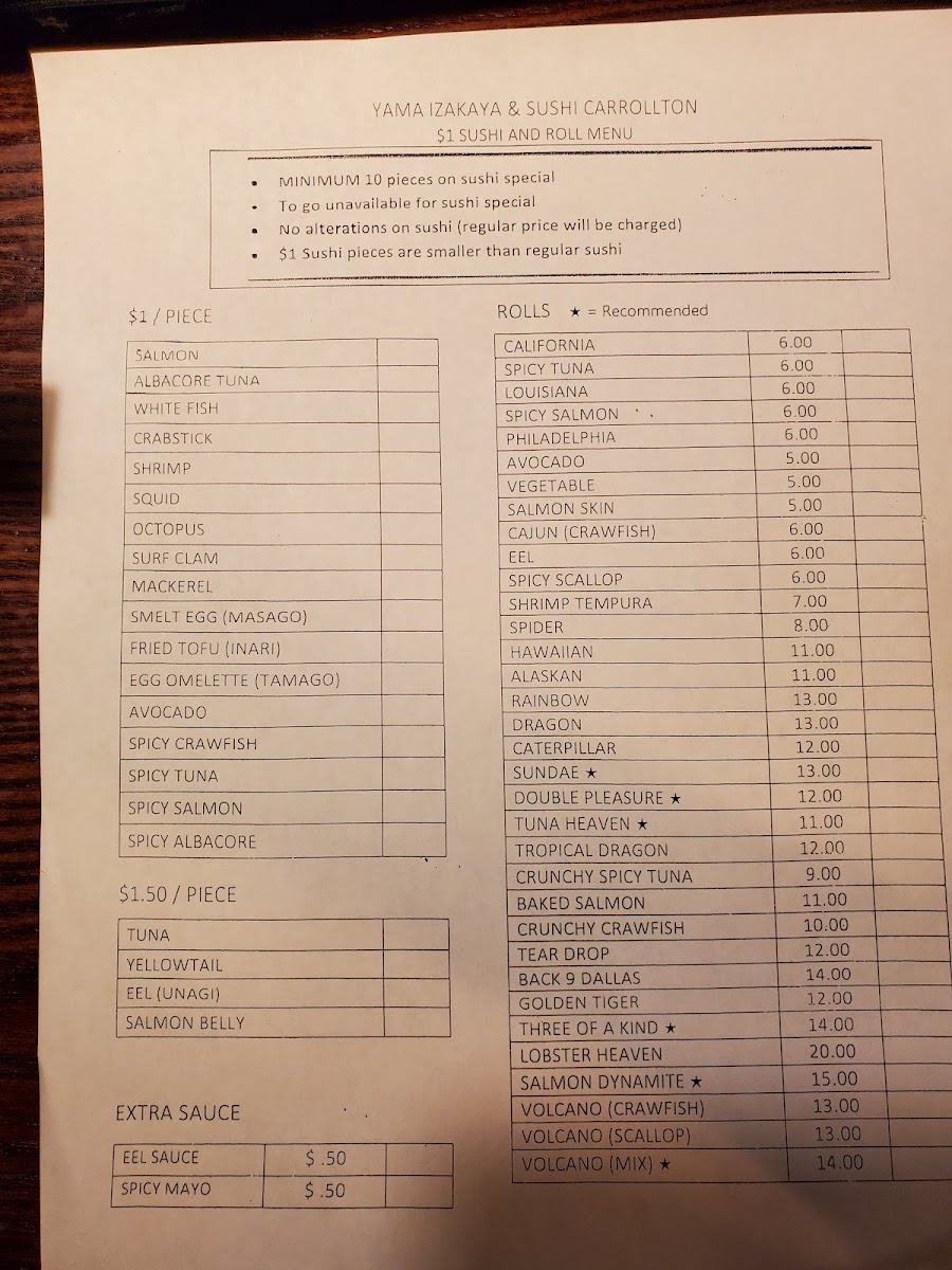 Menu Yama Lzakaya & Sushi-8