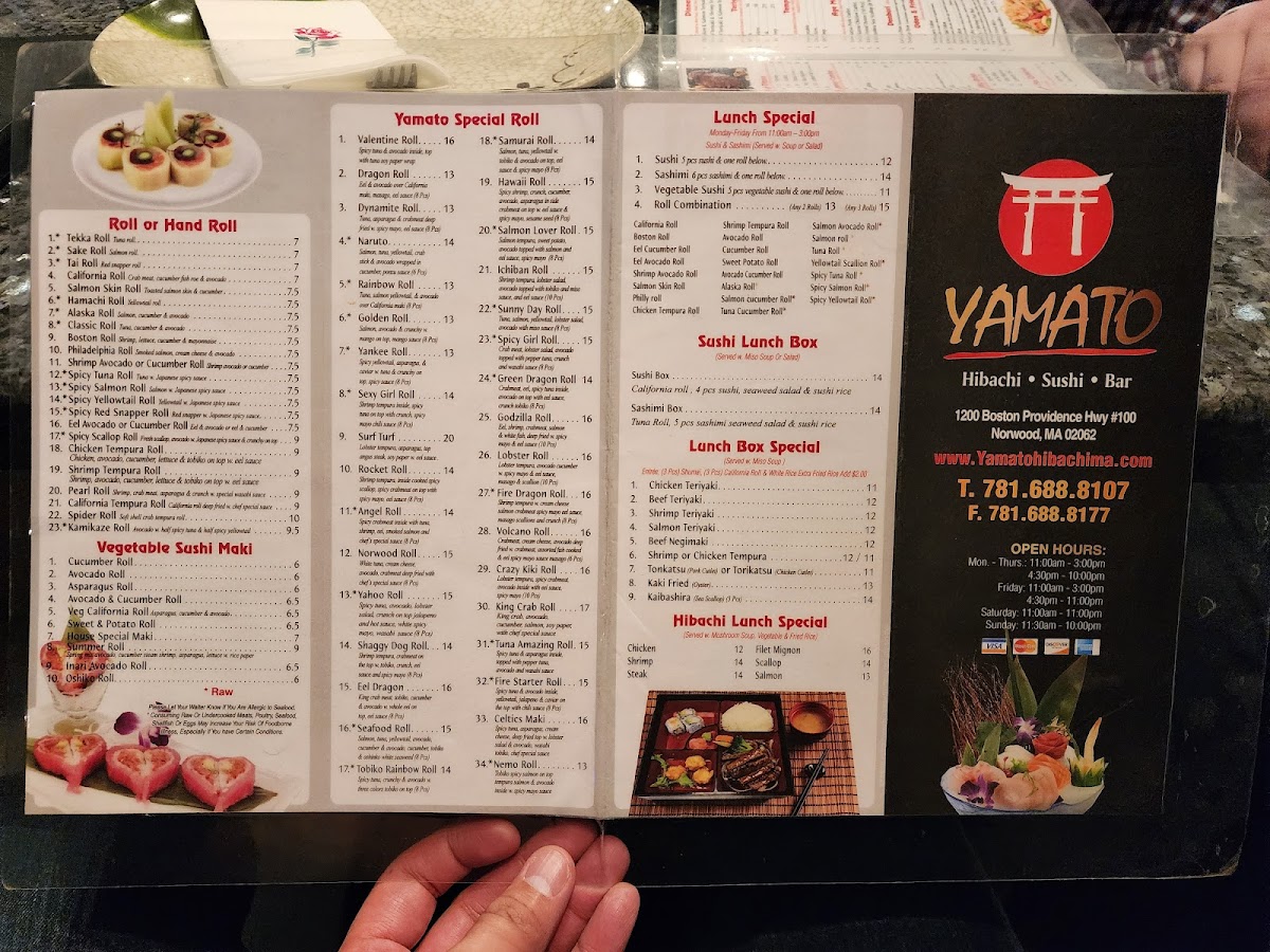 Menu Yamato Hibachi & Sushi Bar-4