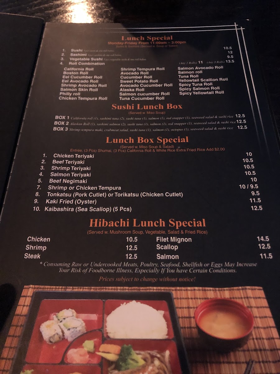 Menu Yamato Hibachi & Sushi Bar-8