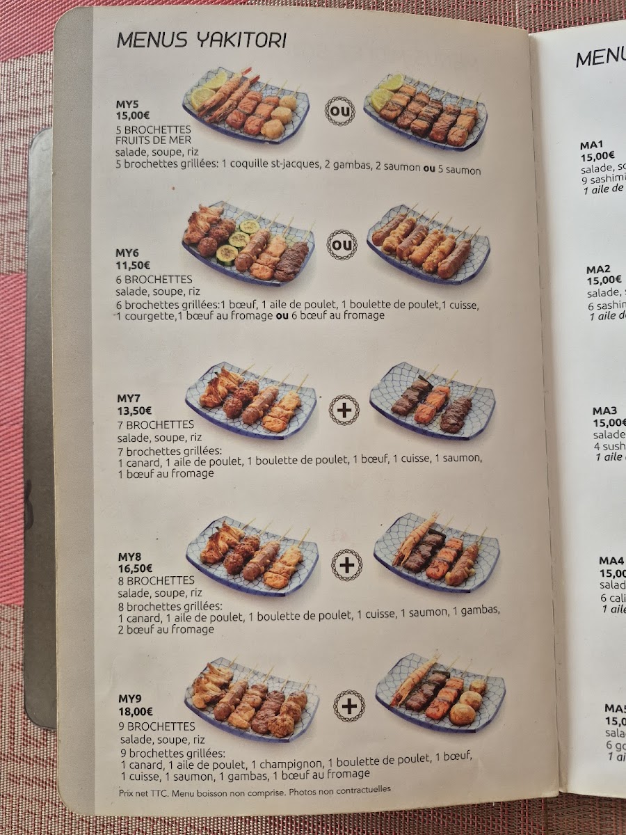 Menu Yamato-4