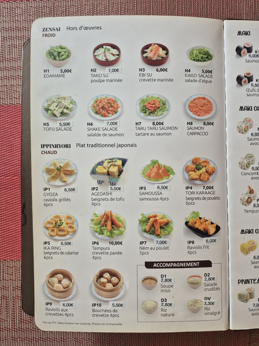 Menu Yamato-5
