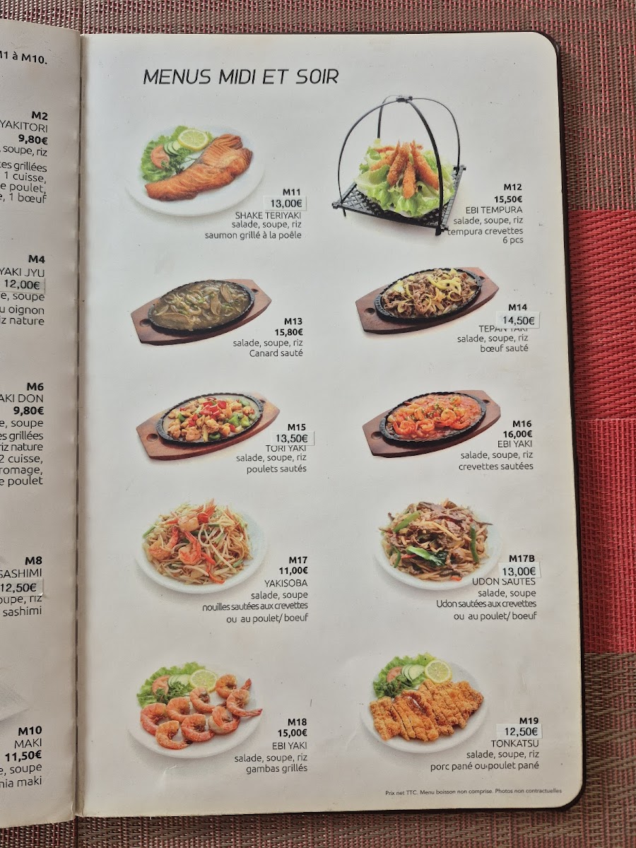 Menu Yamato-7