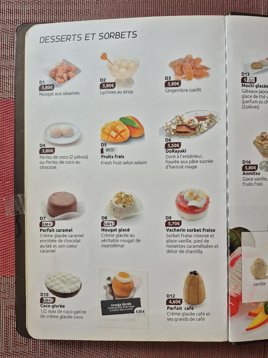 Menu Yamato-8