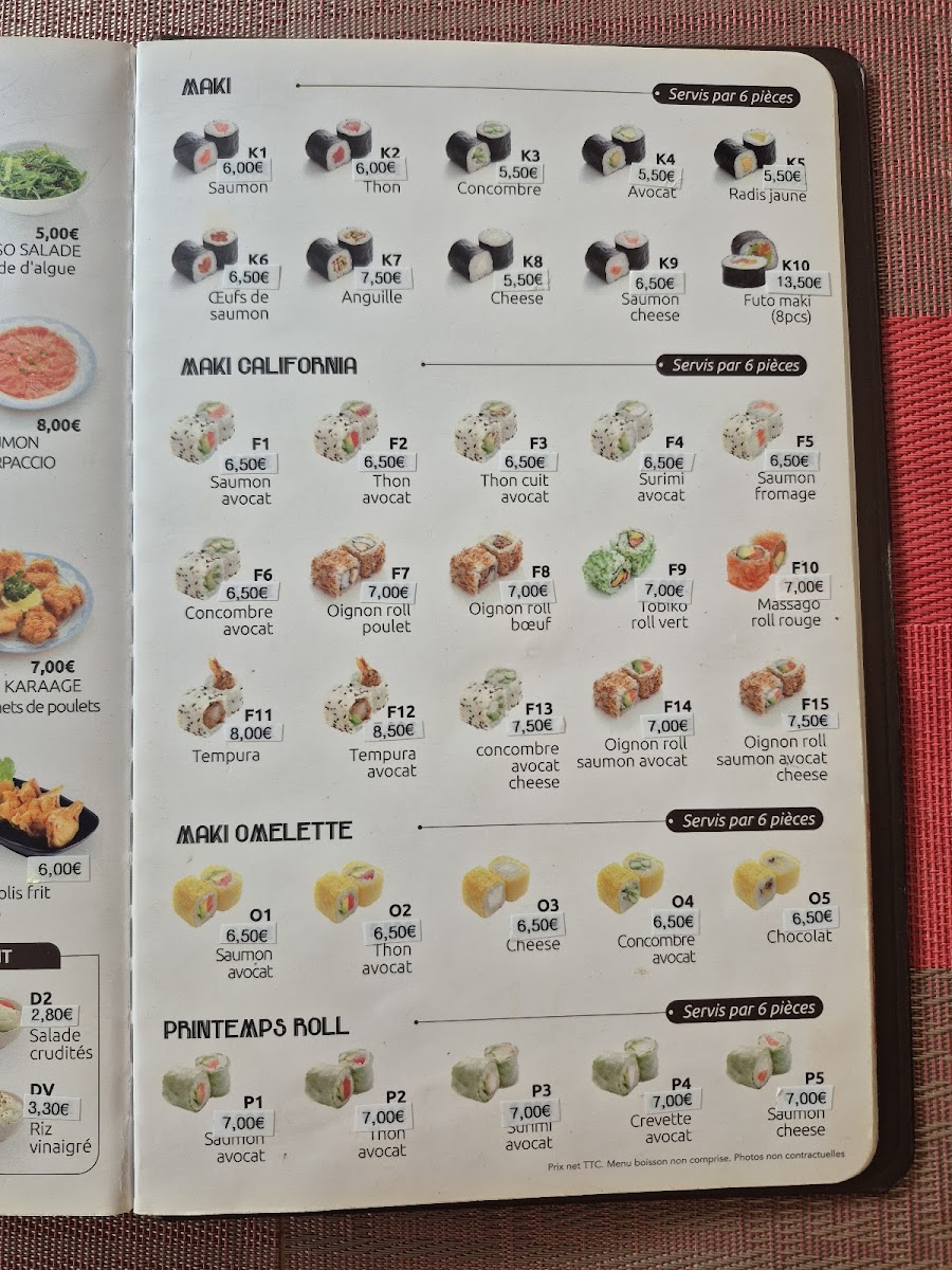Menu Yamato-9