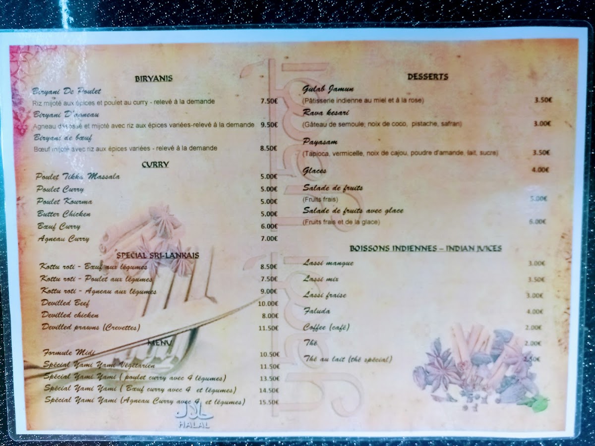 Menu Yami Yami-3