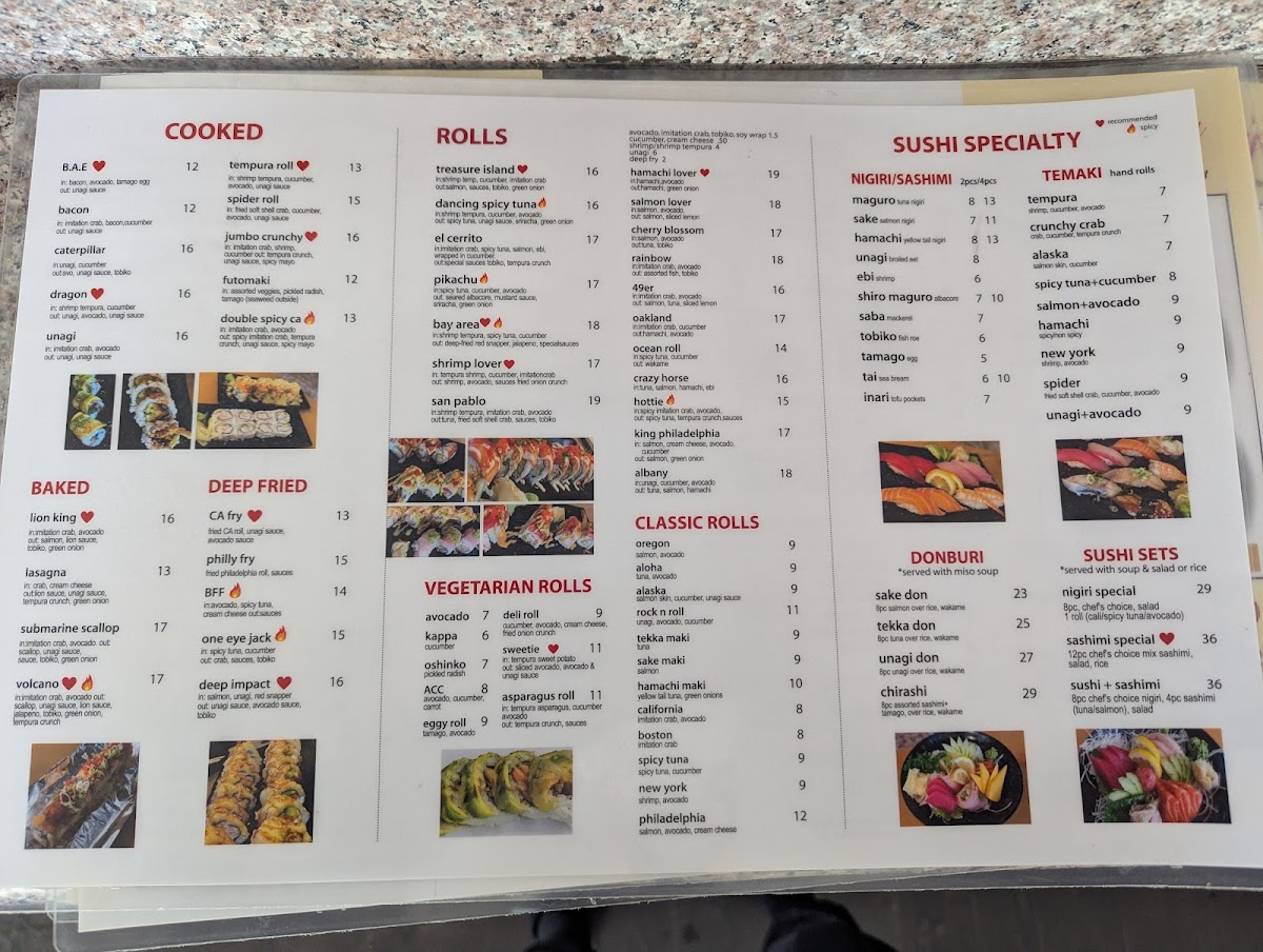 Menu Yammy Sushi-1