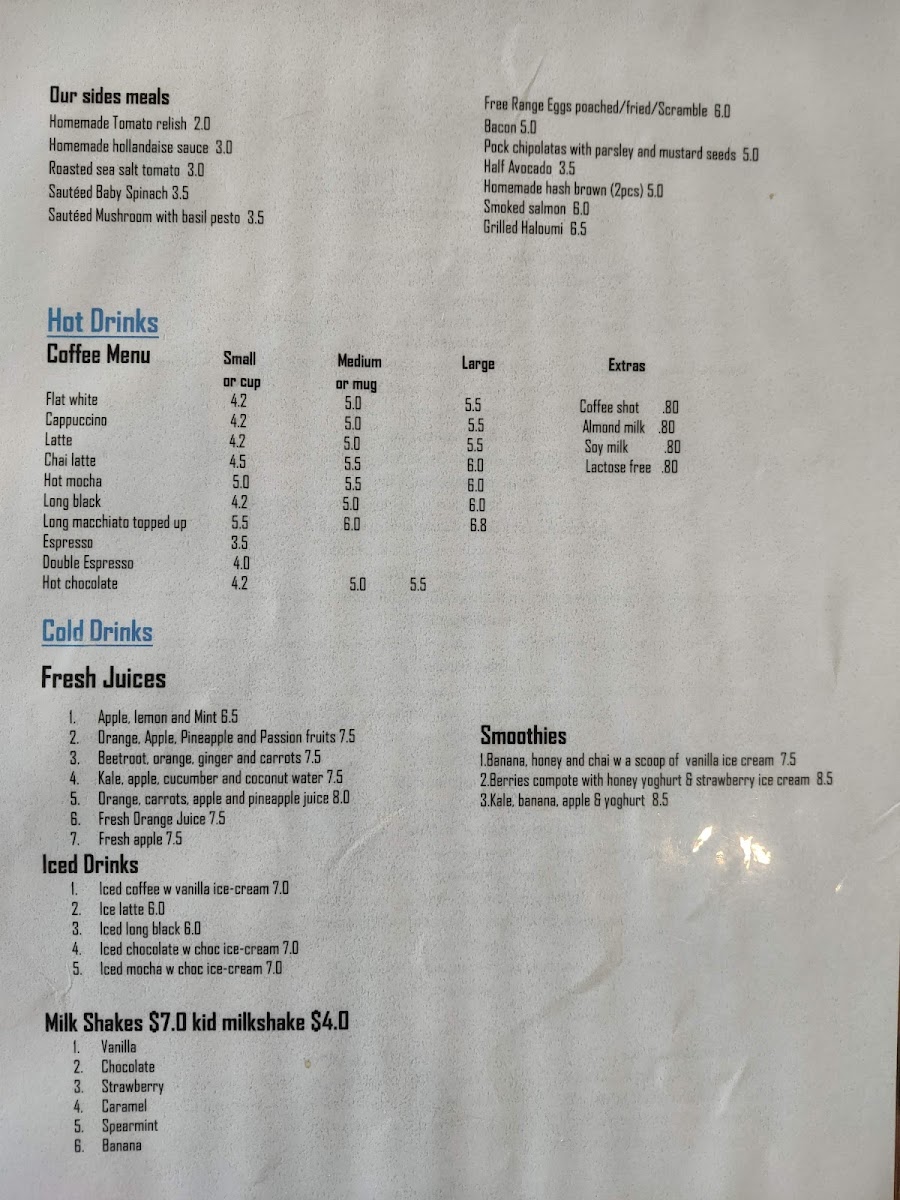 Menu Yanchep Beach Lagoon Cafe-3