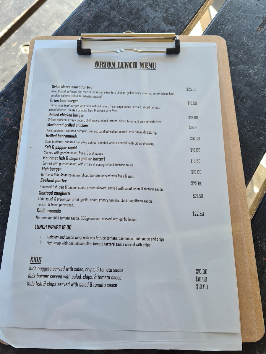 Menu Yanchep Beach Lagoon Cafe-4