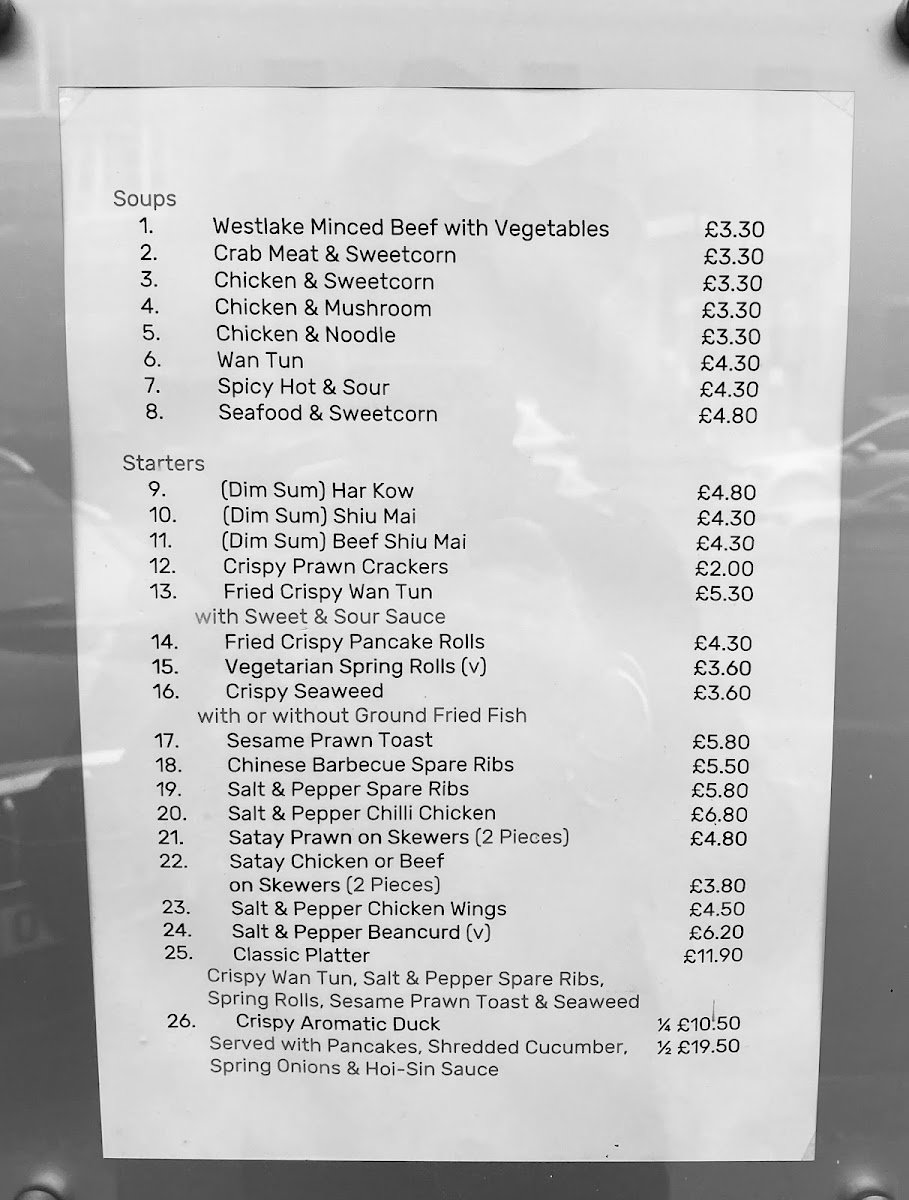 Menu Yan's Restaurant-4