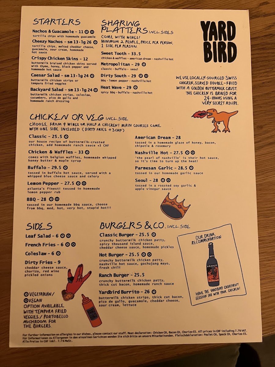 Menu Yardbird Southern Fried Chicken-10