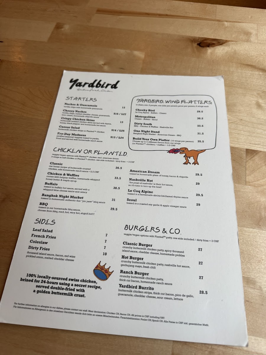 Menu Yardbird Southern Fried Chicken-4