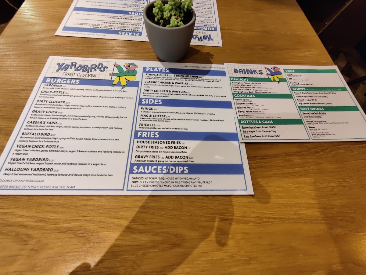 Menu Yardbirds-2