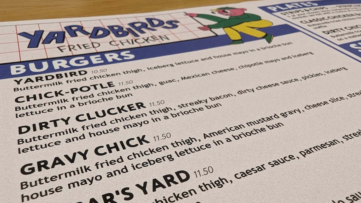 Menu Yardbirds-3