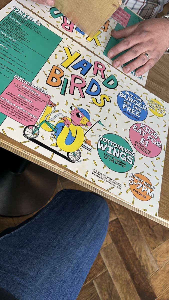 Menu Yardbirds-6