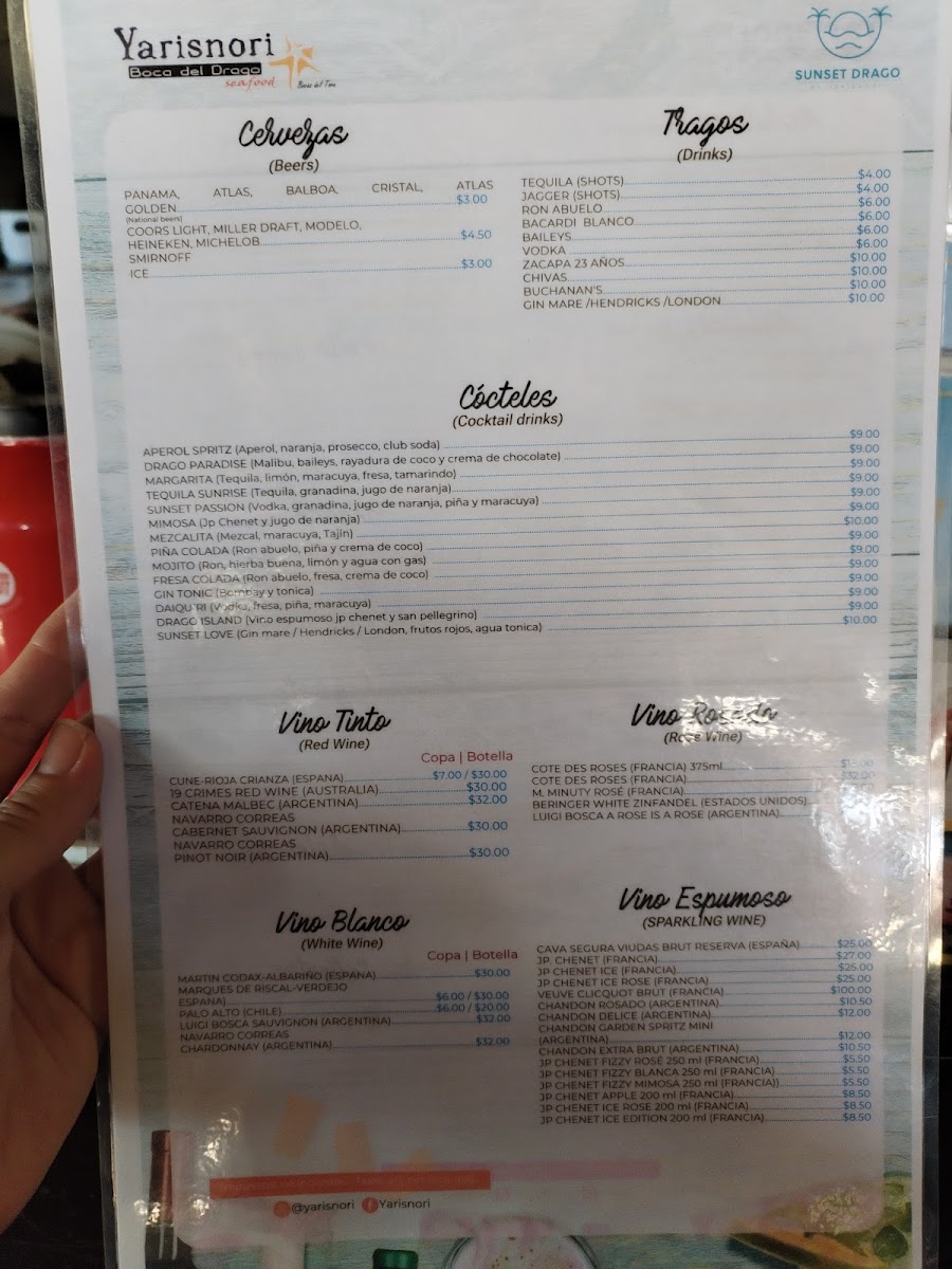 Menu Yarisnori Bocas Del Toro-3