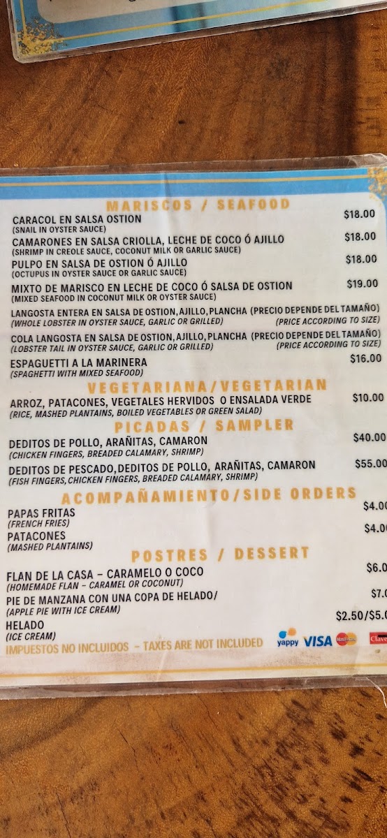 Menu Yarisnori Bocas Del Toro-6
