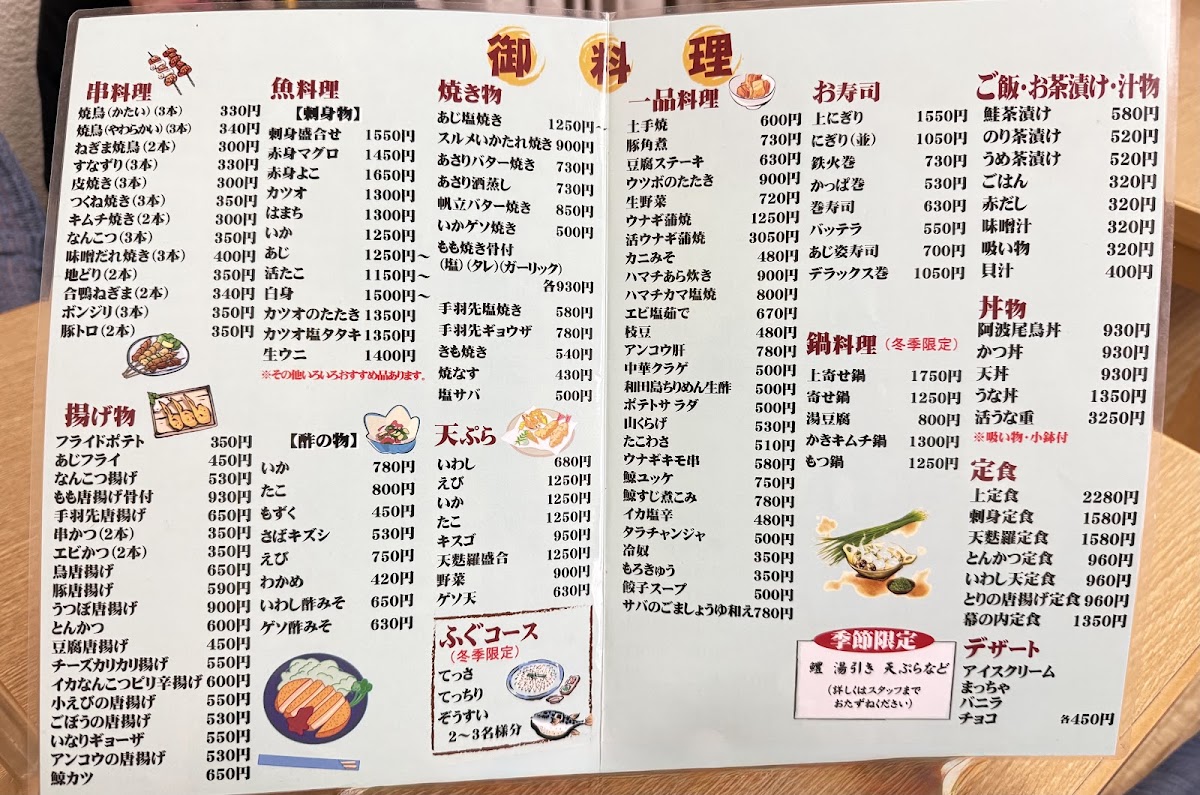 Menu Yasube Tokushima-2