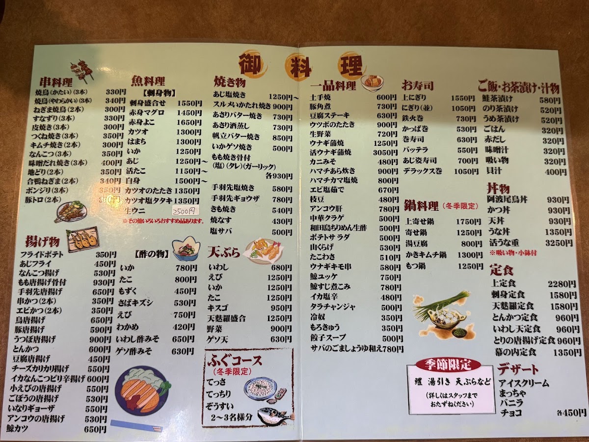 Menu Yasube Tokushima-8
