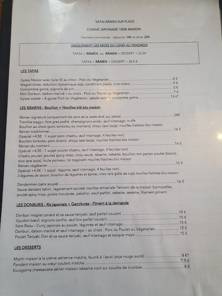 Menu Yatai Ramen-1