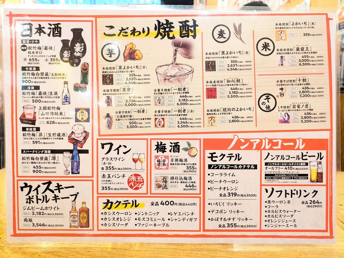 Menu Yataiizakaya Osaka Manmaru Fushimimomoyamaten-4