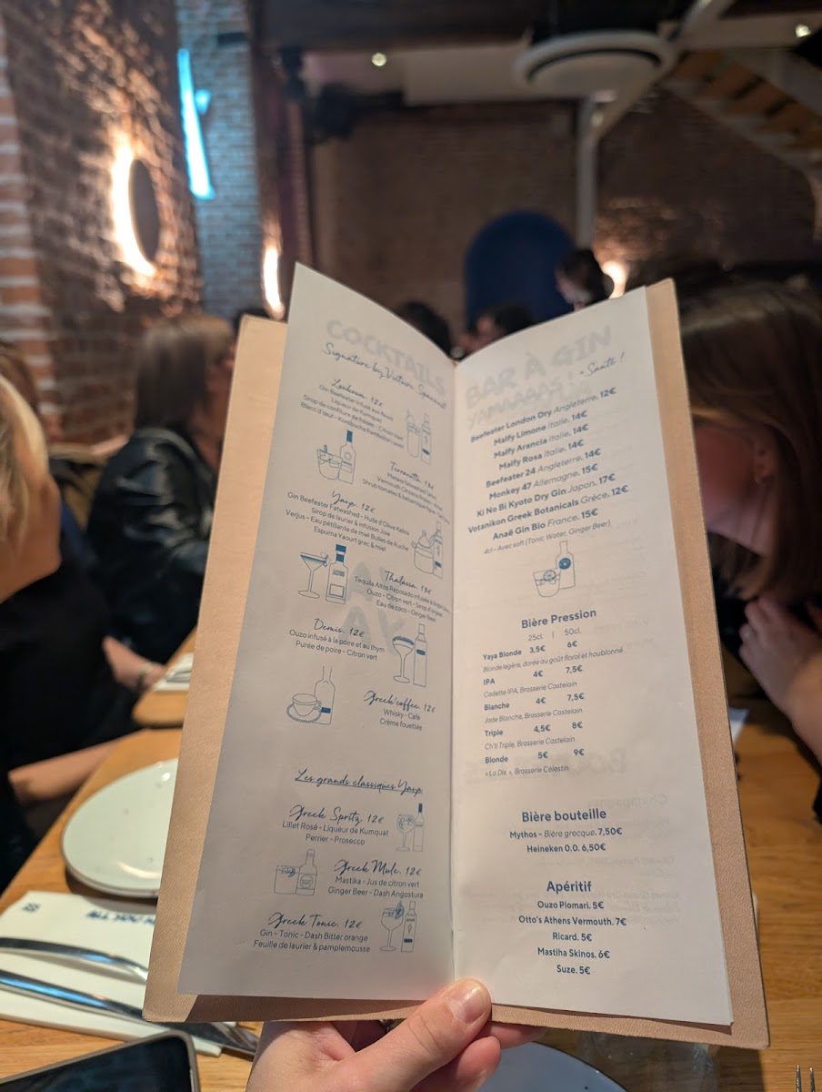 Menu Yaya Lille - Restaurant Méditerranéen Par Juan Arbelaez-10
