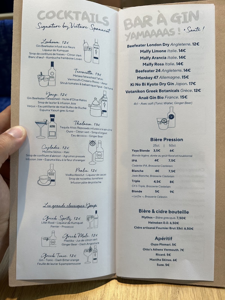 Menu Yaya Lille - Restaurant Méditerranéen Par Juan Arbelaez-8