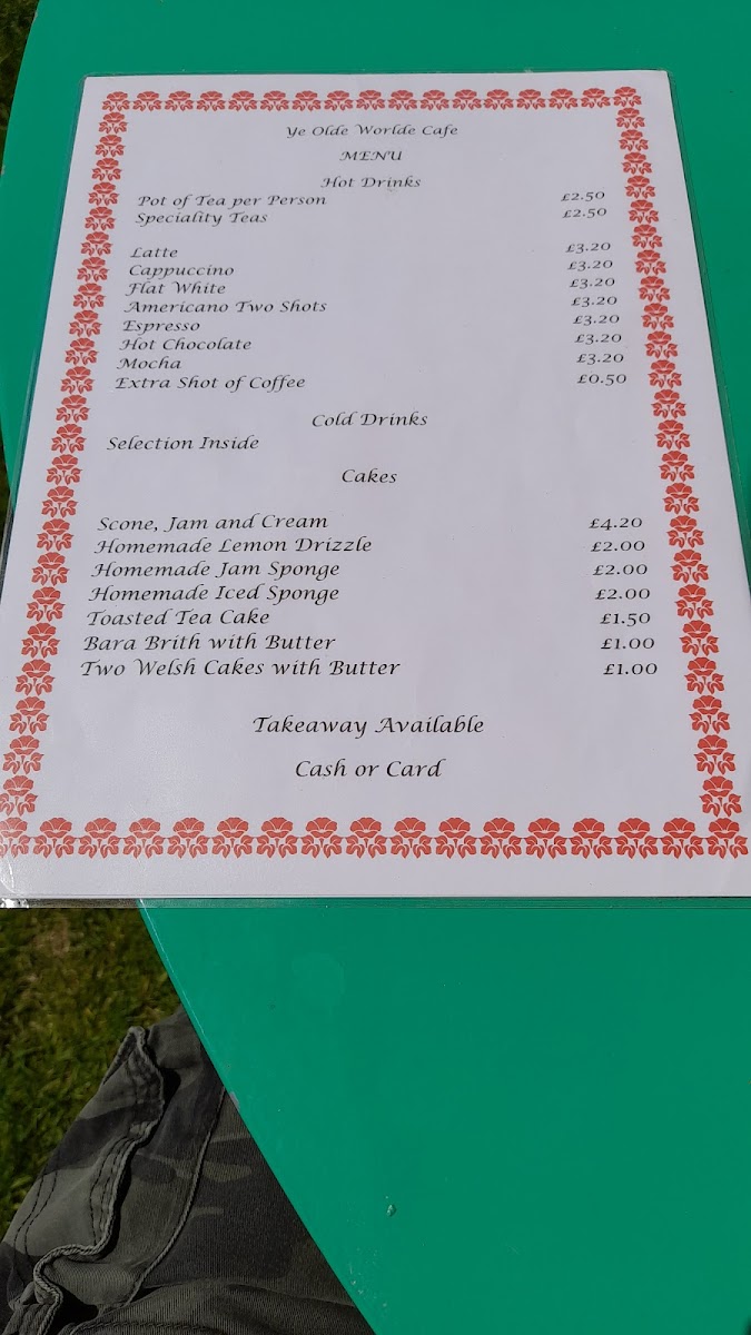 Menu Ye Olde Worlde Cafe-3